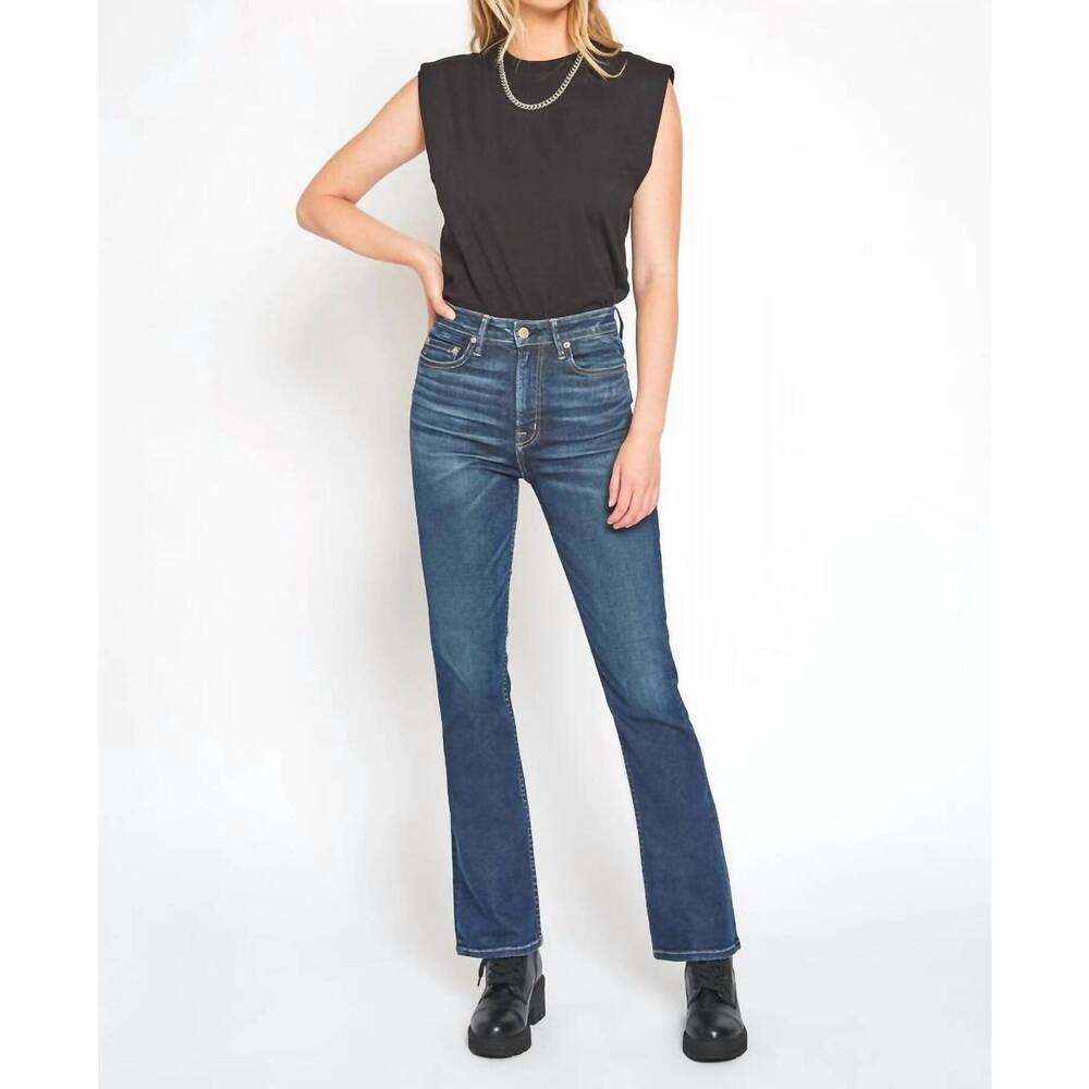 NEW NOEND celine high rise bootcut jeans in greenwich